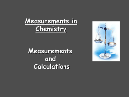 Measuring and Scientific Notation