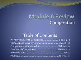 Mod 6 Composition Review