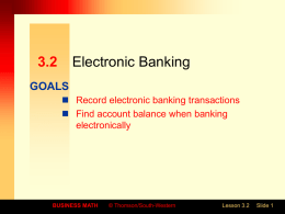 CHAPTER 3 Banking Services