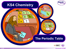 The Periodic Table