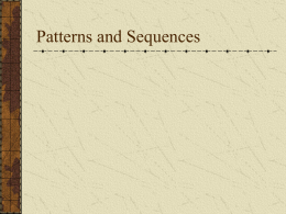 Arithmetic and Geometric Sequence Instructional PowerPoint