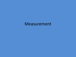 Measurement - Warren County Schools