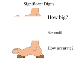 significant digits