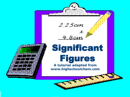 Significant Figures PowerPoint
