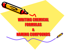 Writing Formulas of Binary Compounds
