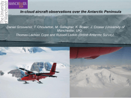 In situ aircraft observations of Antarctic Peninsula clouds