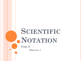 scientific notation - Joplin Pre