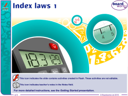 Index laws 1