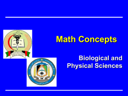 Math Concepts