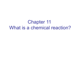 chemical reaction