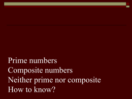 prime number - SCHOOLinSITES