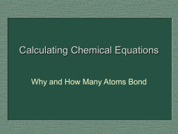 Calculating Chemical Equations