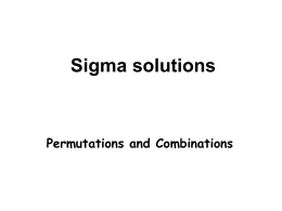 Sigma Ex. 8.04 solutions - perms & combos