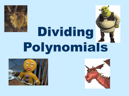 12 divide polynomials synthetic ppt