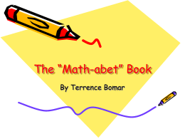 The Math-abet Book - TerrenceGraduatePortfolio
