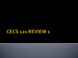 cecs 121 review 1