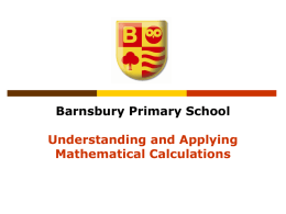 How is multiplication taught at Barnsbury?