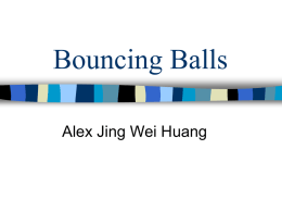 Bouncing Balls