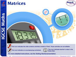 Boardworks Matrices free resources