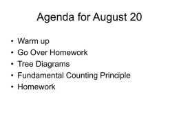 Agenda for August 15