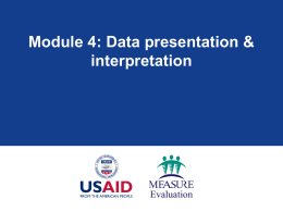 Module 4: Data Presentation and Interpretation