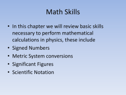 Math Skills - SchoolRack