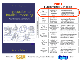 Parallel Processing, Part 1