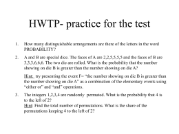 HWTP- test practice