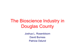 The Bioscience Industry in Douglas County
