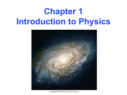 Chapter 1 - SFSU Physics & Astronomy