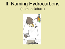 PowerPoint - Naming Hydrocarbons
