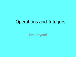 Operations ppt
