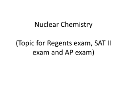 Nuclear Chemistry ppt 2012-2013