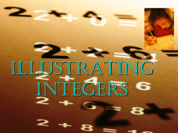 illustrating integers