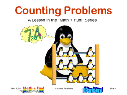 Counting Problems - Electrical and Computer Engineering