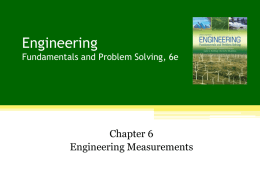 CH 6: Eng Measurements - Electrical and Computer Engineering
