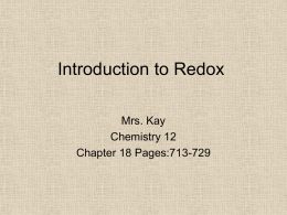 Introduction to Redox