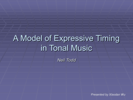 A Model of Expressive Timing in Tonal Music