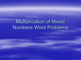 Multiplying fractions word problem practice