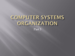 Computer Systems organization