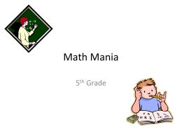 Math Review-5th Grade
