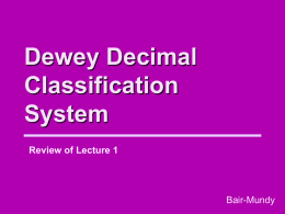 Review of first Dewey lecture