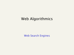 Web Algorithmics