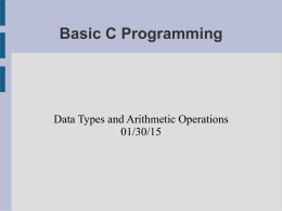 Basic C Programming