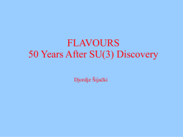 Flavour symmetry -- 50 years after SU(3)