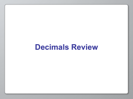 Decimals-long