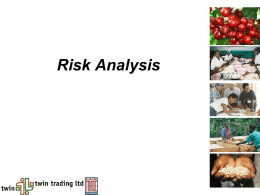 5. Risk analysis & critical limits