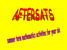Aftersats activities