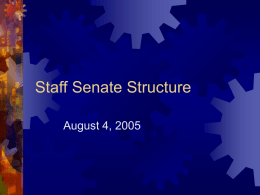 Staff Senate Structure - Missouri State University
