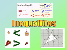 Inequalities - WordPress.com